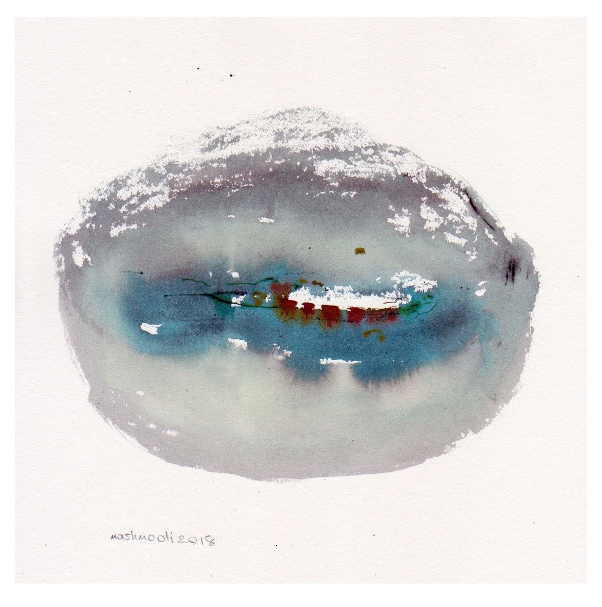 نقاشی مجموعه هر کجا اثر جلالالدین مشمولی - 20 × 20 cm، 2018 | Anywhere Series (Har Koja) No. 1, Ink on Board, 20 × 20 cm, 2018 — Jalaleddin Mashmooli Contemporary Iranian Painting نقاشی مجموعه هر کجا اثر جلالالدین مشمولی - 20 × 20 cm، 2018 | Anywhere Series (Har Koja) No. 1, Ink on Board, 20 × 20 cm, 2018 — Jalaleddin Mashmooli Contemporary Iranian Painting